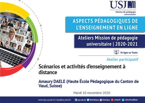 Scénarios et activités d’enseignement à distance - Amaury DAELE