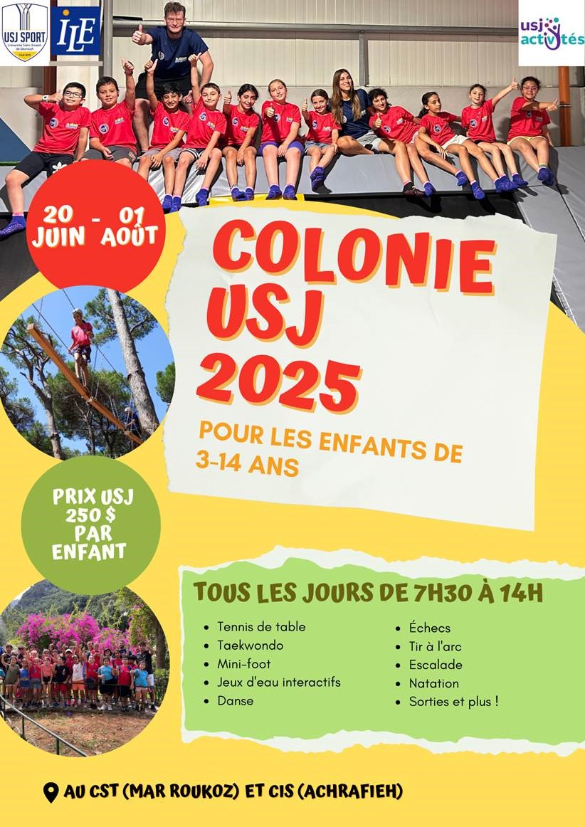Colonie de vacances USJ - 2025