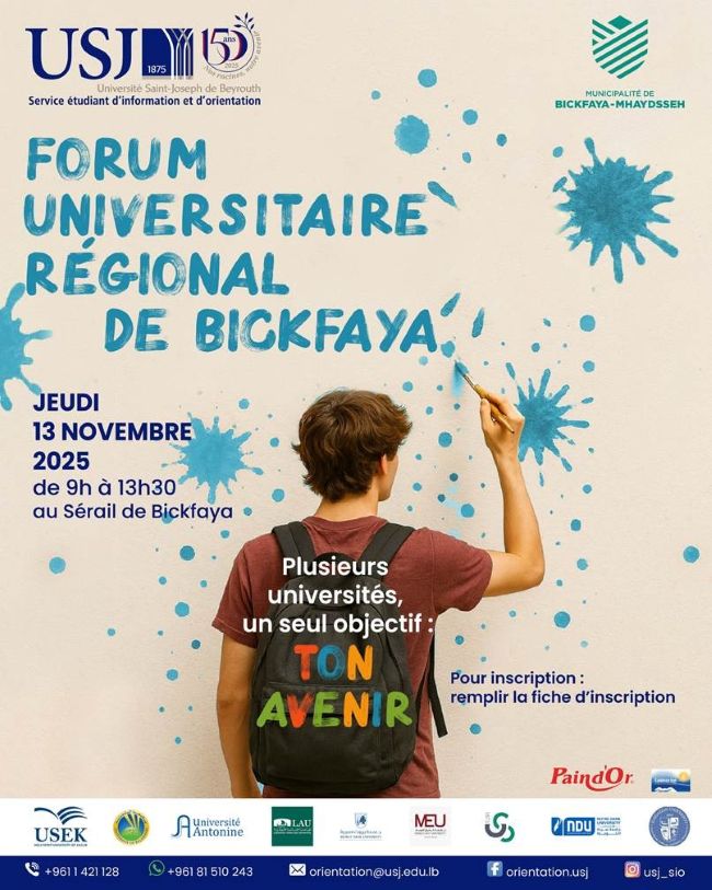L’USJ organise la Foire régionale de Bickfaya