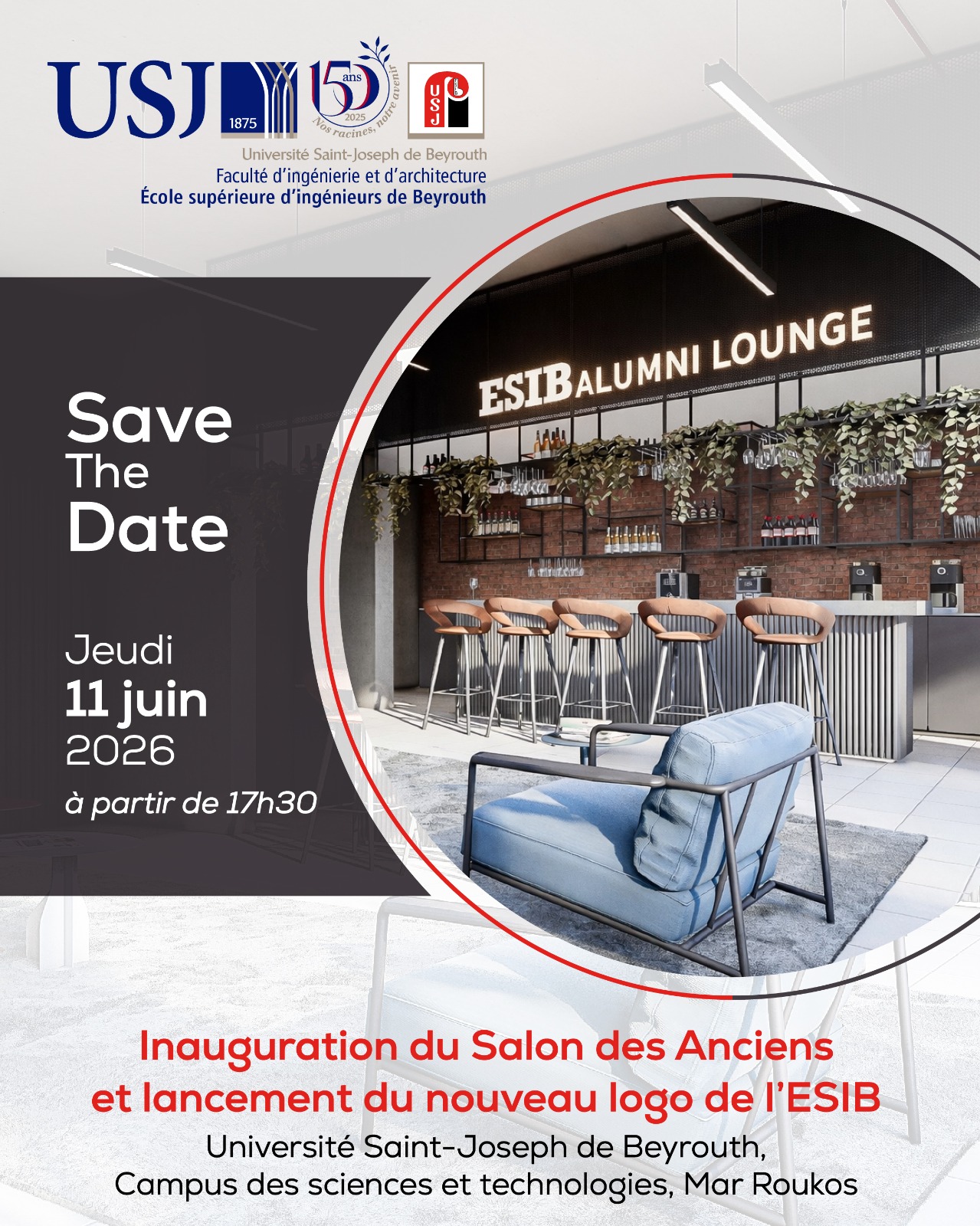 L’ESIB lance son nouveau logo et inaugure le salon des anciens