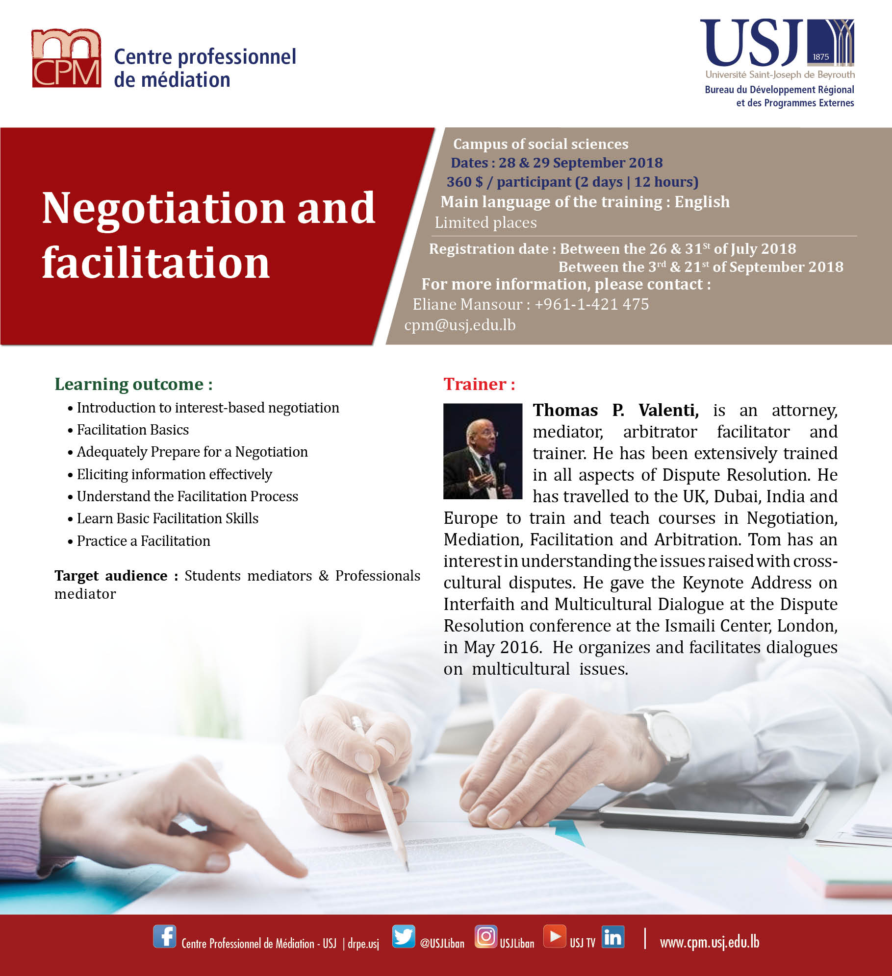 Negotiation and facilitation