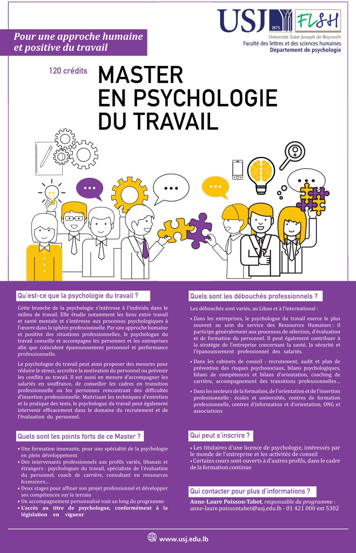 Master en psychologie du travail