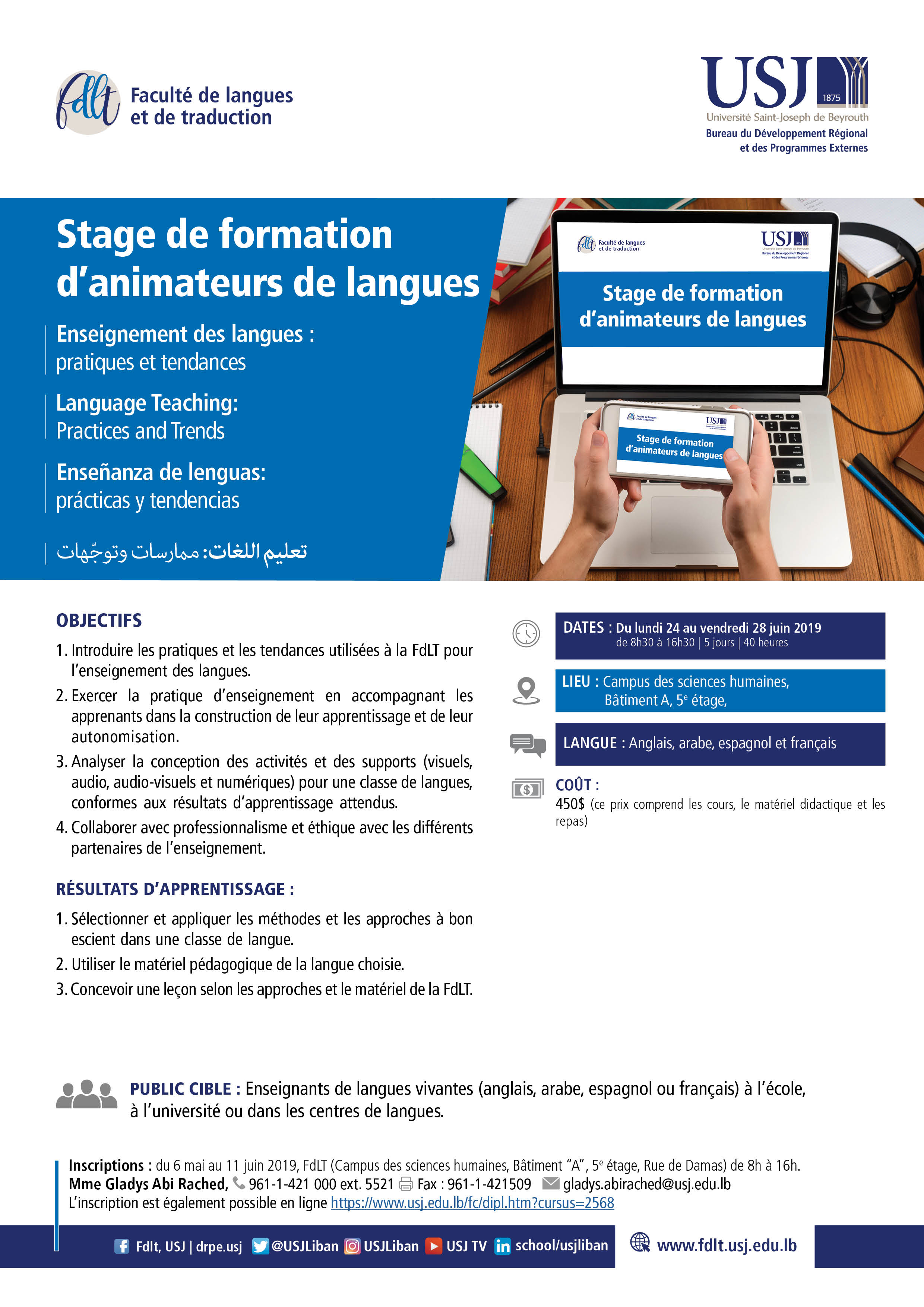 Stage de formation d’animateurs de langues