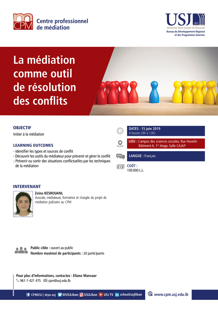 La médiation comme outil de résolution des conflits