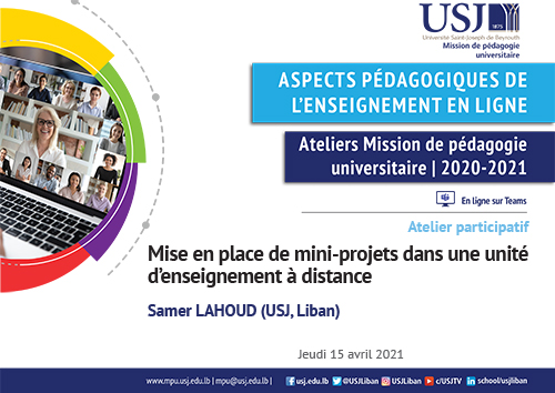 Mise en place de mini-projets dans une unité d’enseignement à distance - Samer LAHOUD