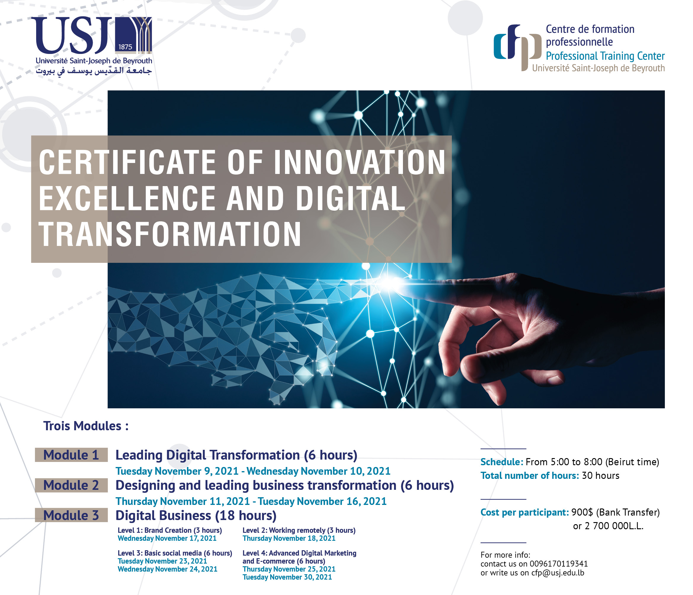 Certificate of Innovation Excellence and Digital Transformation