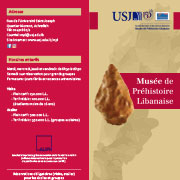 Brochure du Musée de Préhistoire libanaise en français