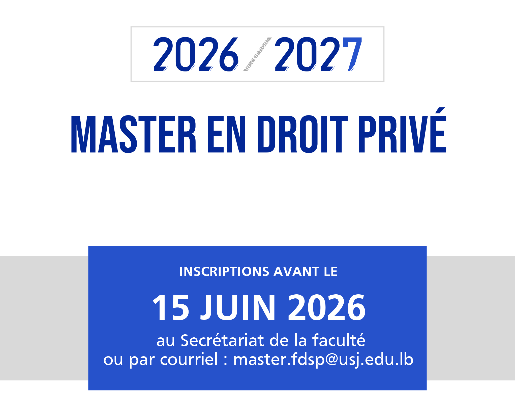 Master en droit privé