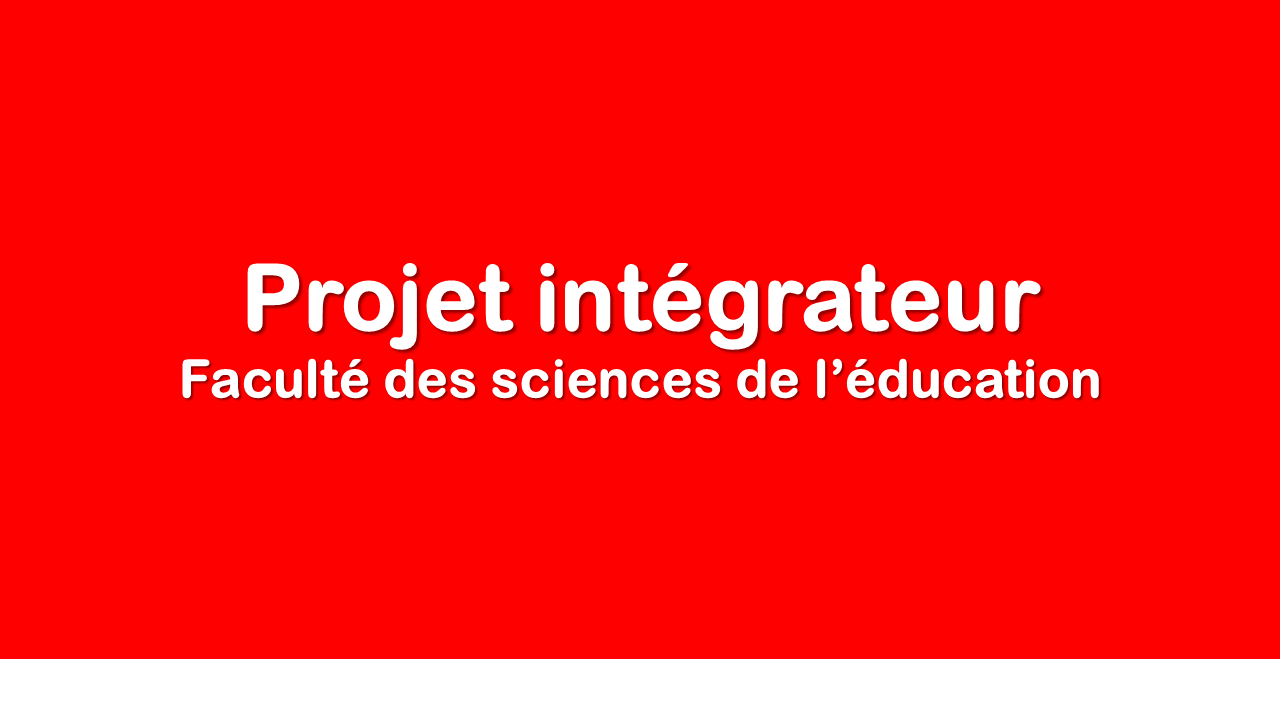 Projet intégrateur