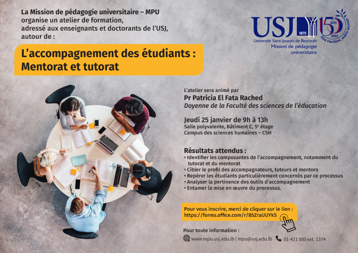 Accompagnement des étudiants : Mentorat et tutorat