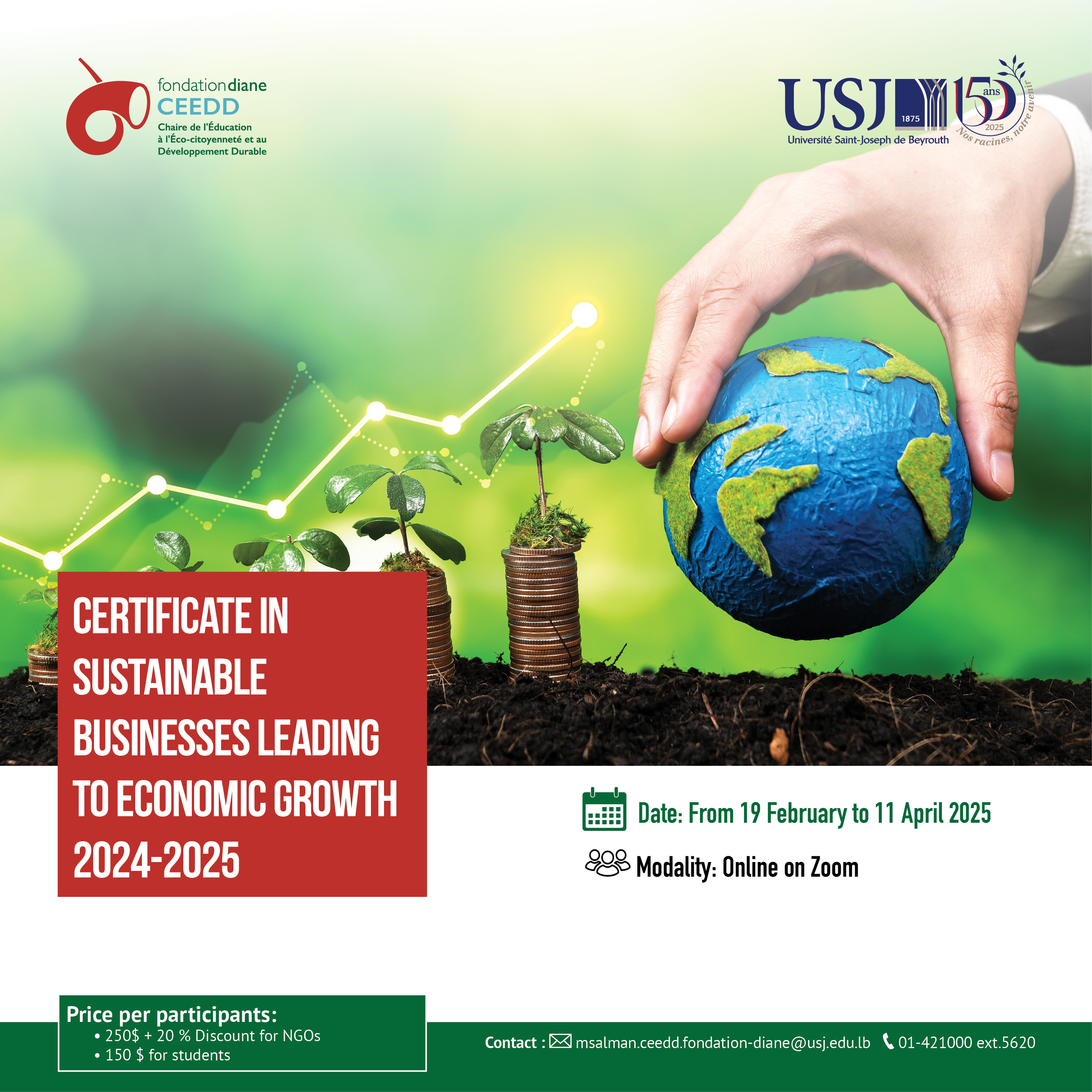 Certificate in Sustainable Businesses Leading to Economic Growth