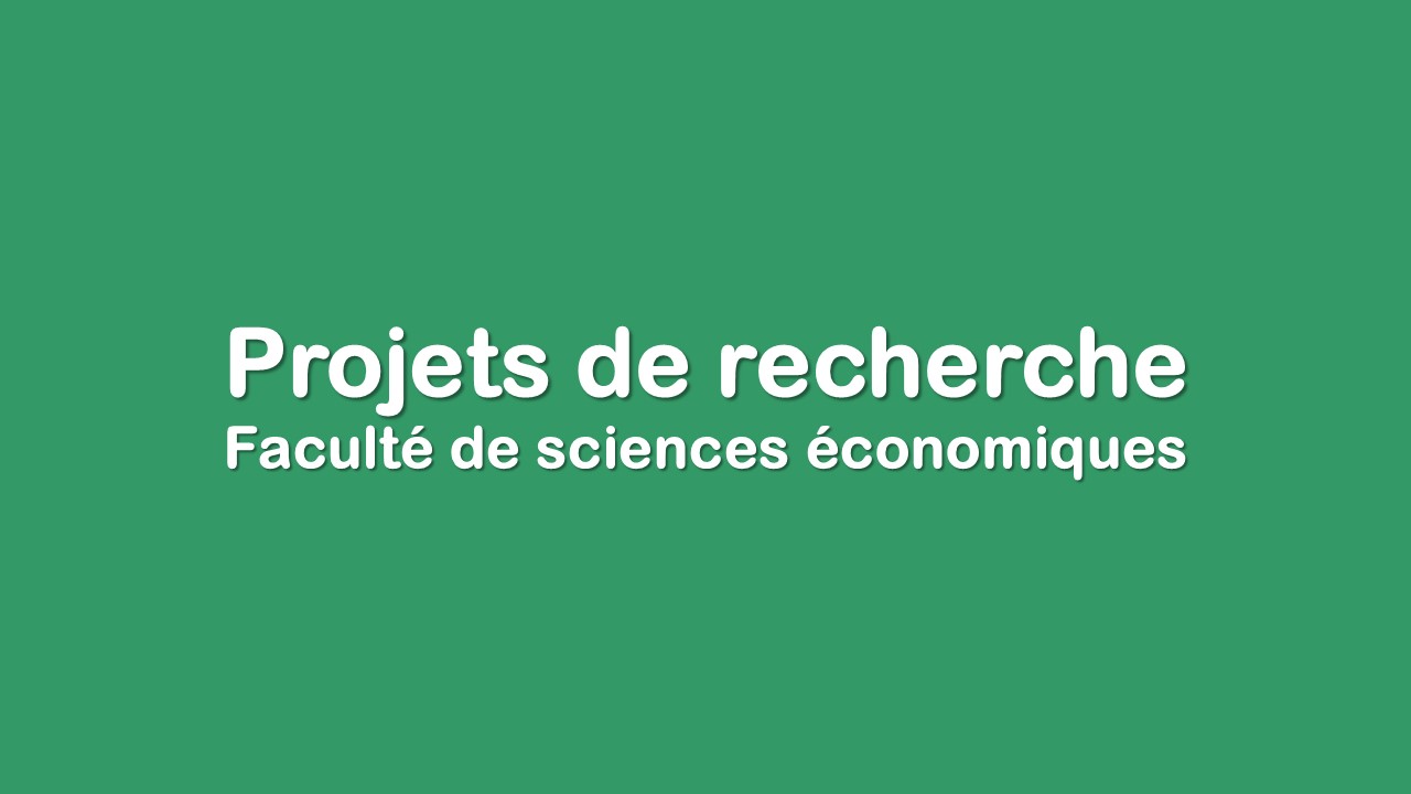 Évaluation de projets de recherche