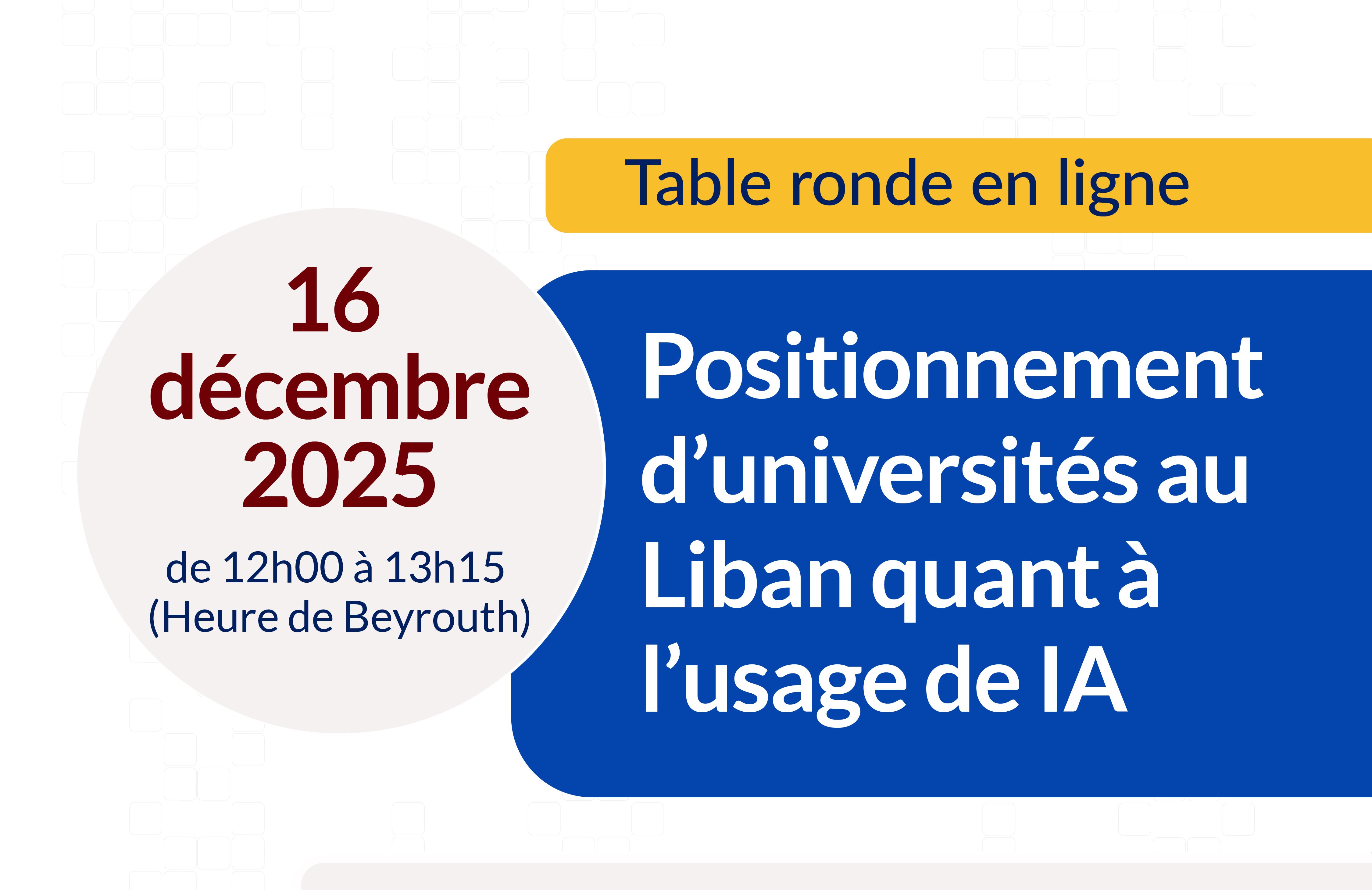 Positionnement d’universités au Liban quant à l’usage de IA