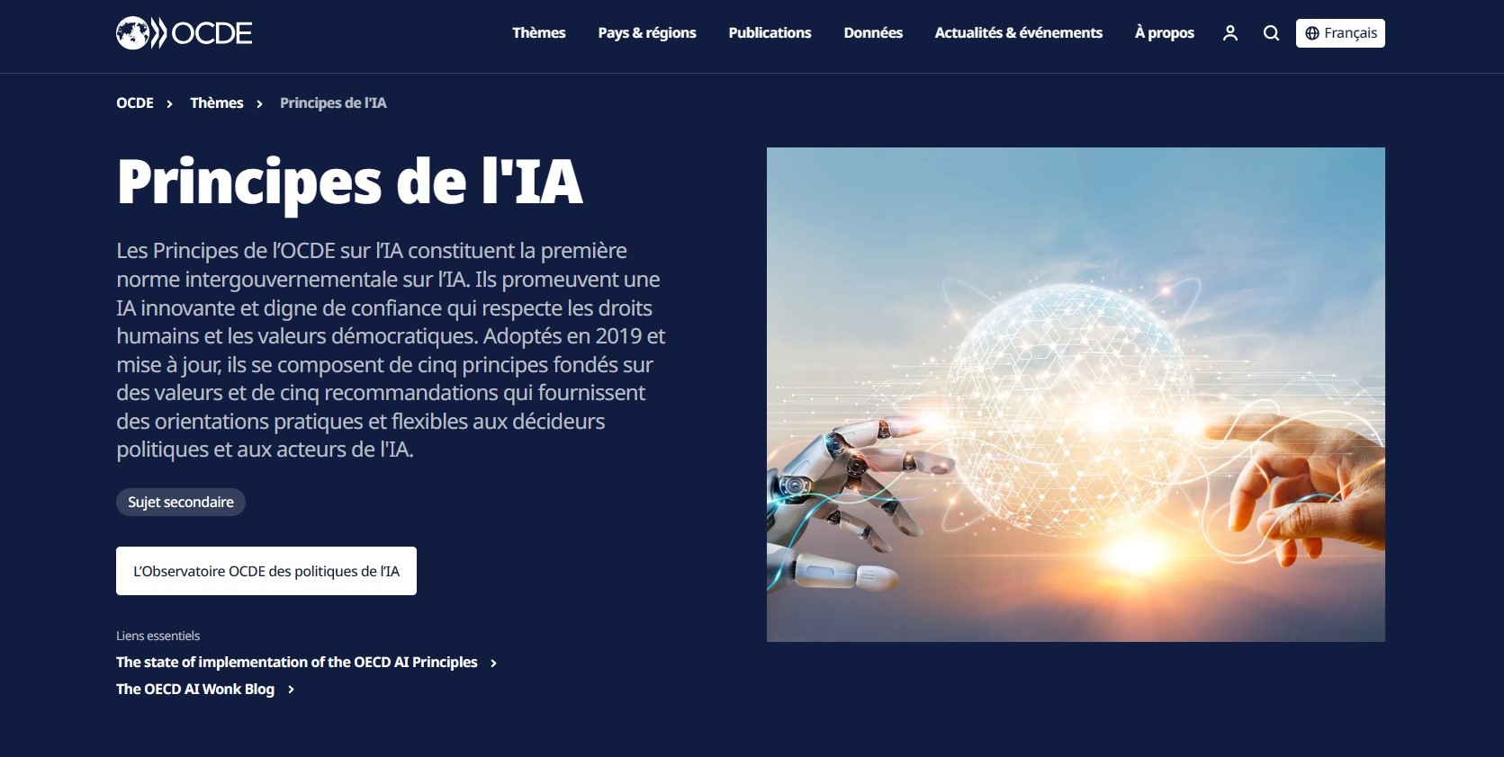 Principes Pour Une Interlligence Artificielle Responsable Et Digne De Confiance