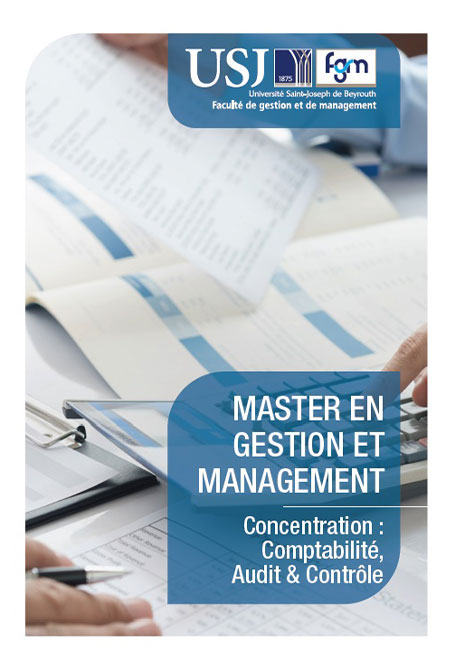 MASTER EN GESTION ET MANAGEMENT Concentration : Comptabilité, Audit & Contrôle
