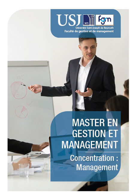 MASTER EN GESTION ET MANAGEMENT Concentration : Management