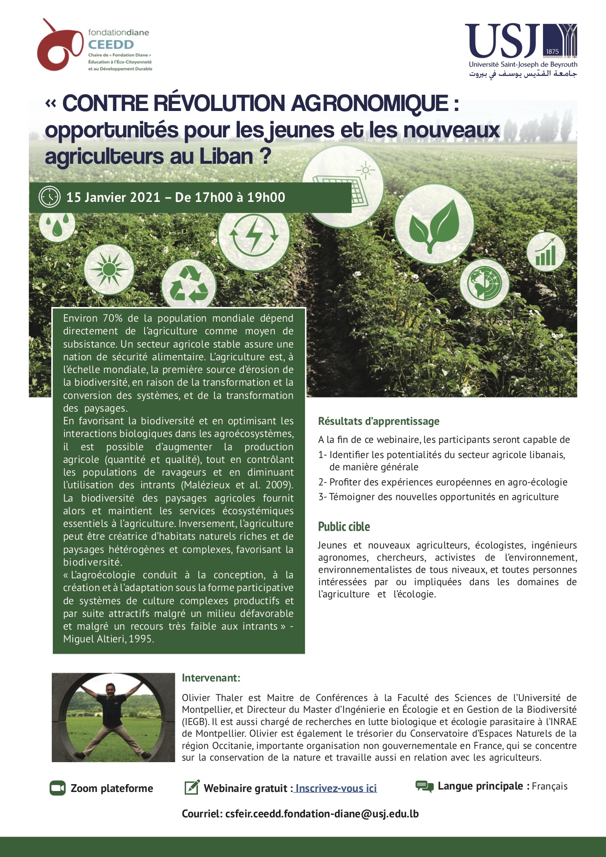 CONTRE RÉVOLUTION AGRONOMIQUE : Opportunités pour les jeunes et les nouveaux agriculteurs au Liban?