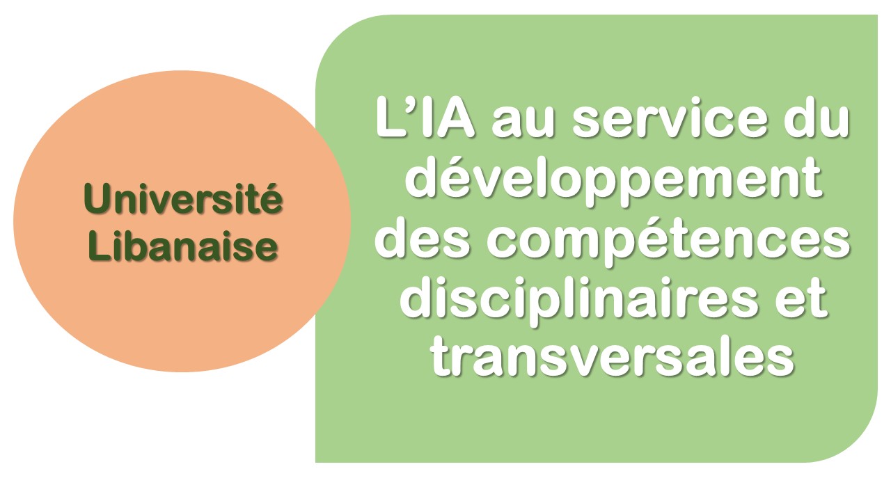 L’IA au service du développement des compétences disciplinaires et transversales 