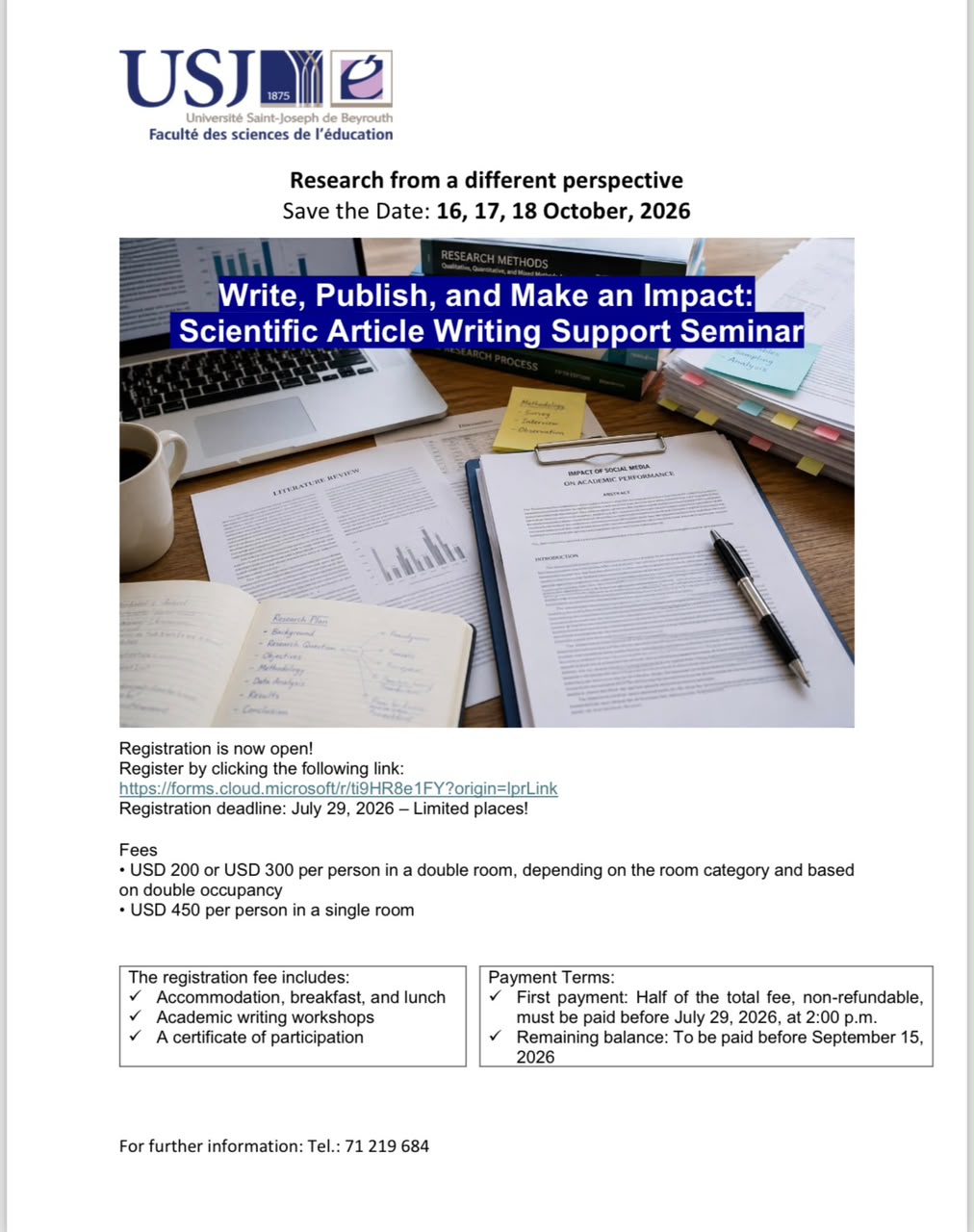 Expérience Inédite : Séminaire d'accompagnement à l'écriture scientique 