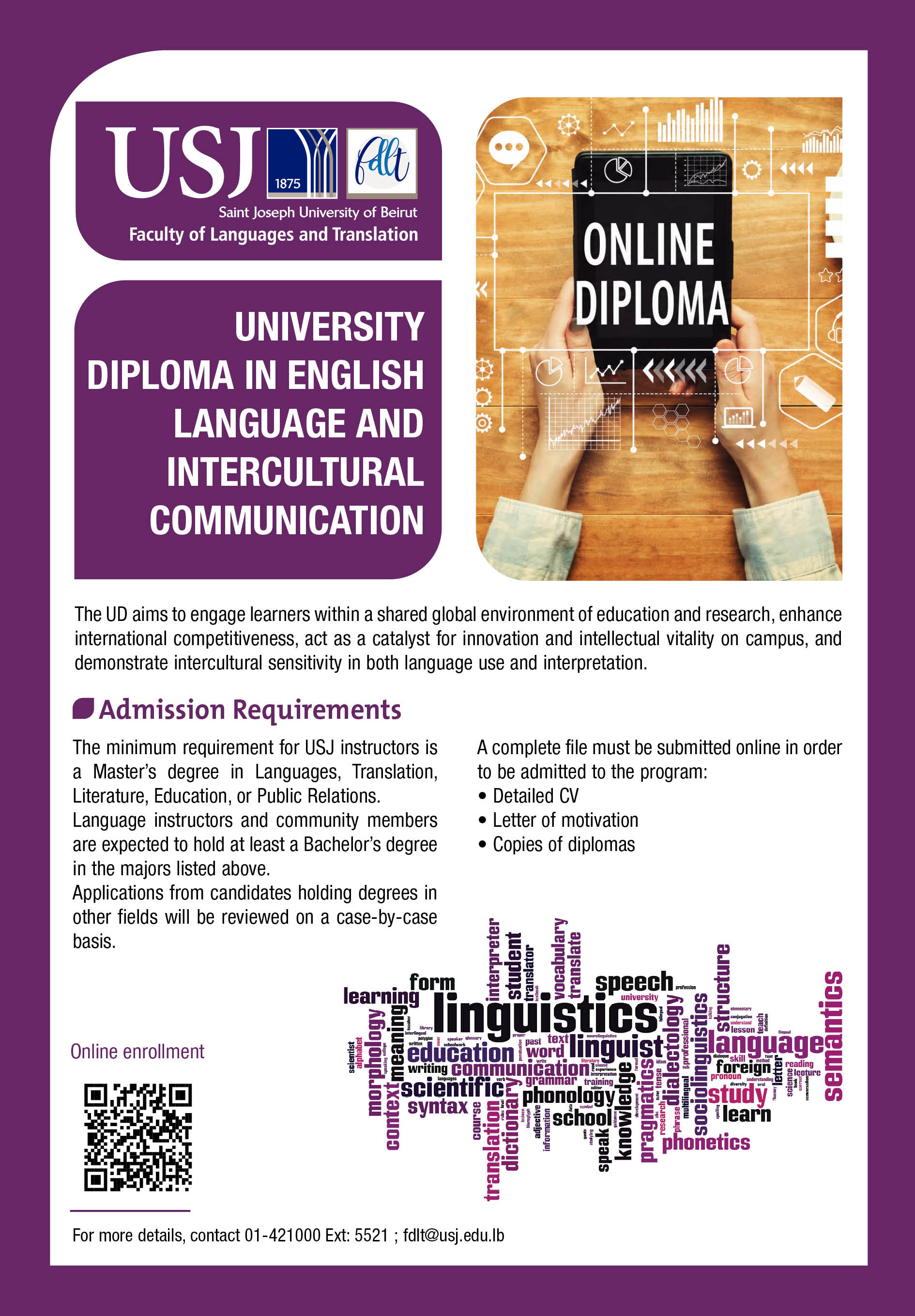University Diploma in English Language and Intercultural Communication