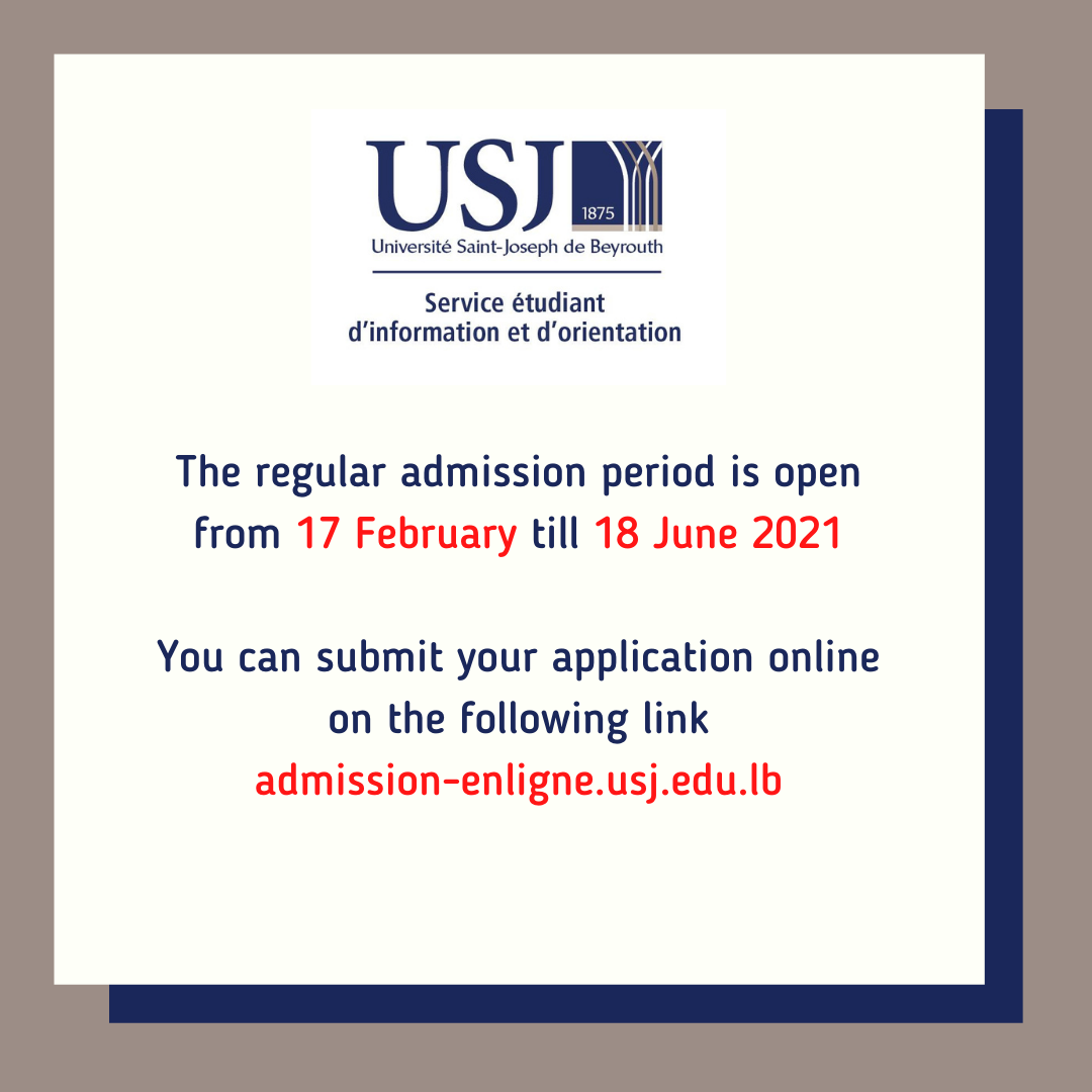 The regular admission period 21/22 is now open !