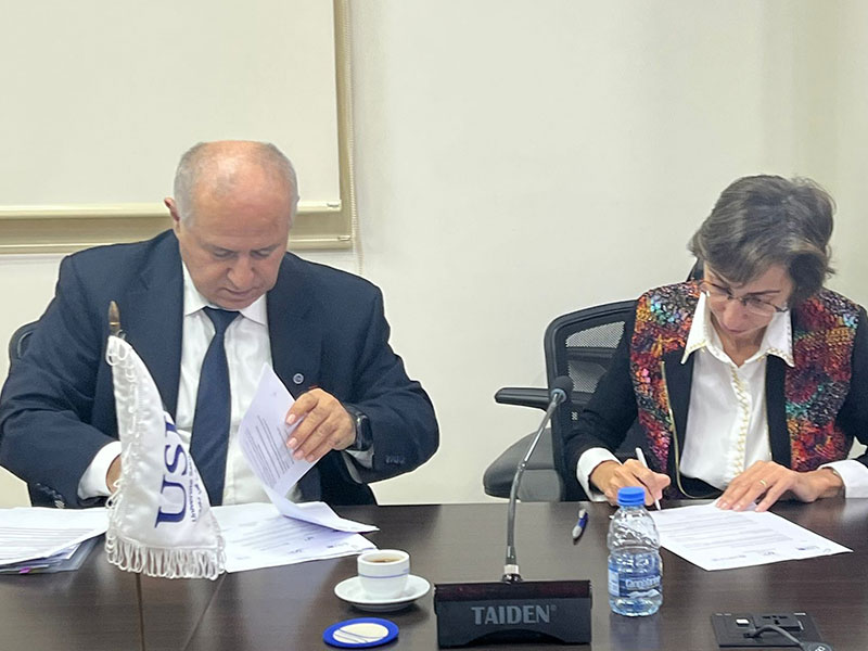 Signature d'un Mémorandum d’entente et d’un Mémorandum de coopération entre l'USJ-UPT et INCLUDE