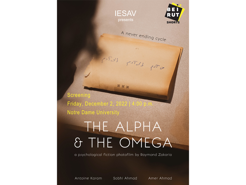 The Alpha and the Omega, court-métrage en photos de Raymond Zakaria sélectionné au NDU International Film Festival 2022 !