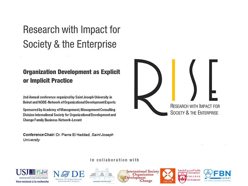 2e édition du colloque RISE 2022 sur le thème « Organization Development as Explicit or Implicit Practice »