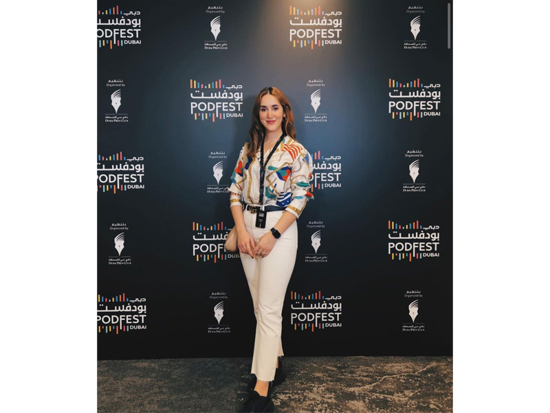 Ghenwa Kaedbey, ancienne IESAV, invitée au PODFEST Dubai 2022 !