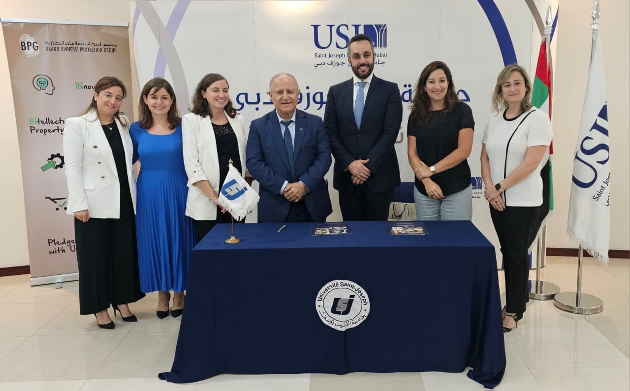 A cooperation agreement between Saint Joseph University Dubai and Gulf Brand Owners Protection Group on the awareness and training around intellectual property topics. 