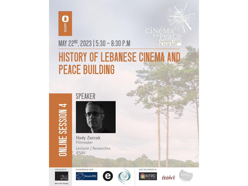 “History of Lebanese Cinema and Peace Building”, conférence de Hady Zaccak