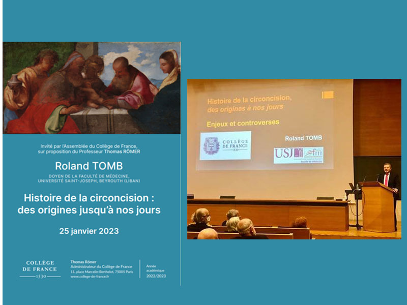 Le Pr Roland Tomb, doyen de la Faculté de médecine, professeur invité au sein du prestigieux Collège de France