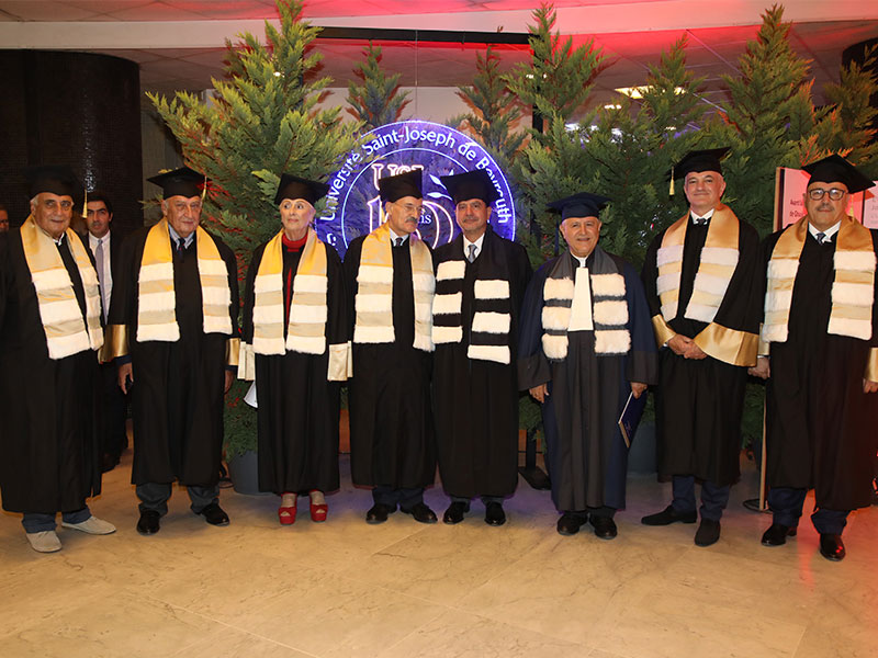 USJ Awards Doctor Honoris Causa to 5 Distinguished Members of the USJ Community