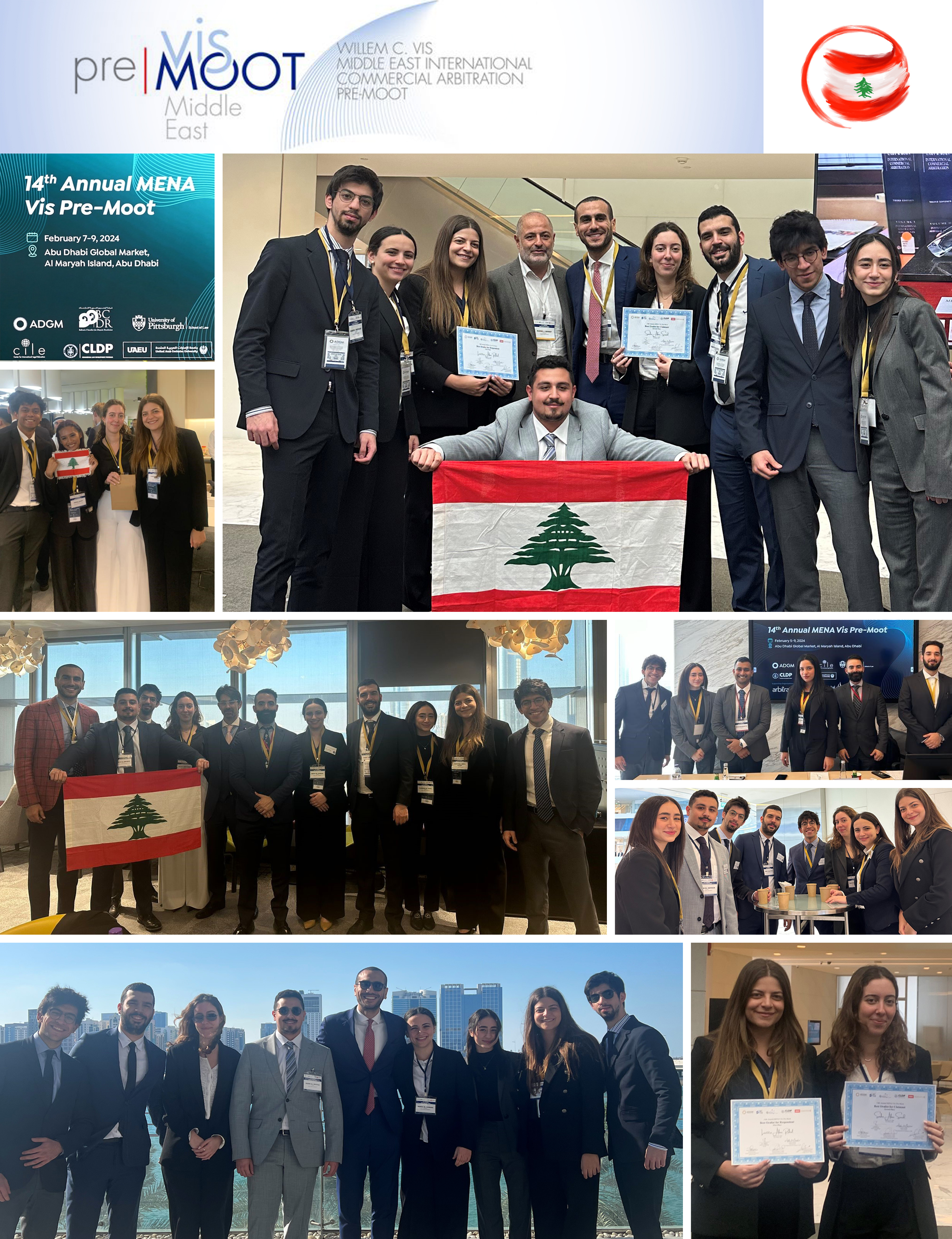 USJ Law Students at the 14th Annual MENA Vis Pre-Moot