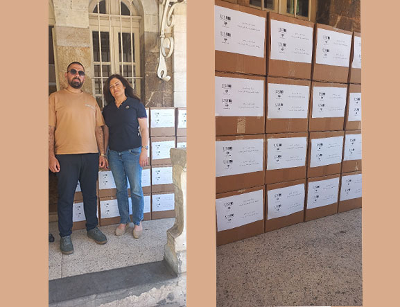 Donation de caisses alimentaires à Akkar