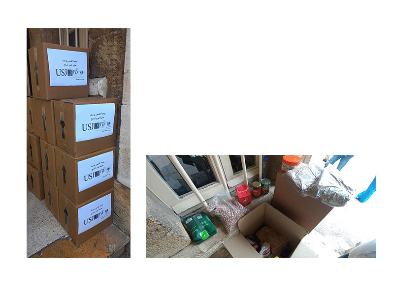 Donation de caisse alimentaire Jbeil