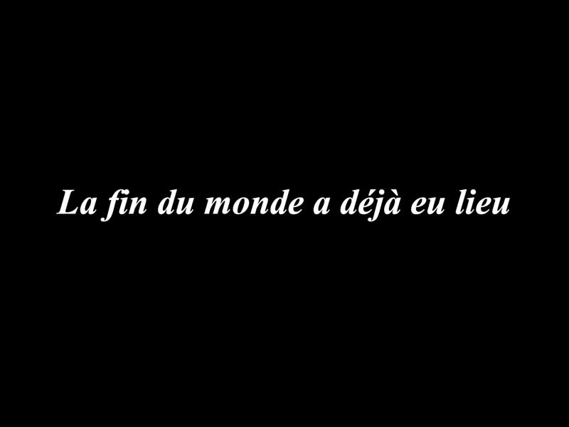 « La fin du monde a déjà eu lieu » publication de Ghada Sayegh