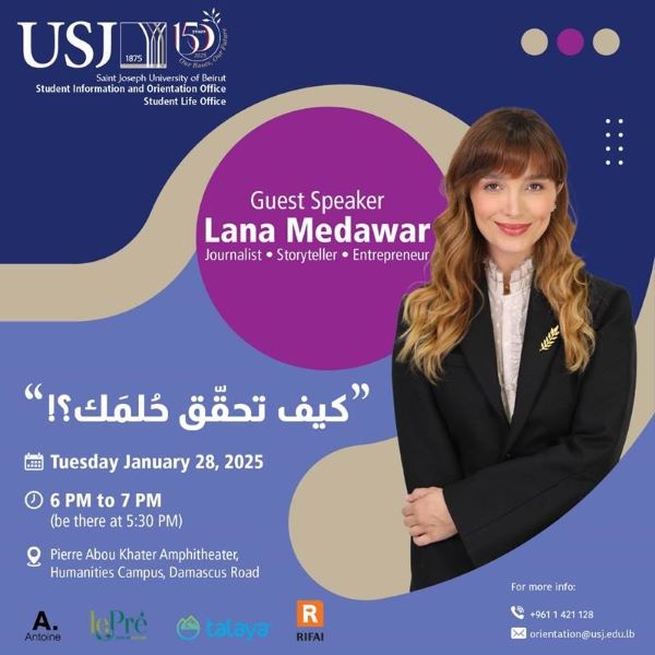 Lana Medawar inspire plus de 600 personnes à l’USJ : Une rencontre inoubliable !