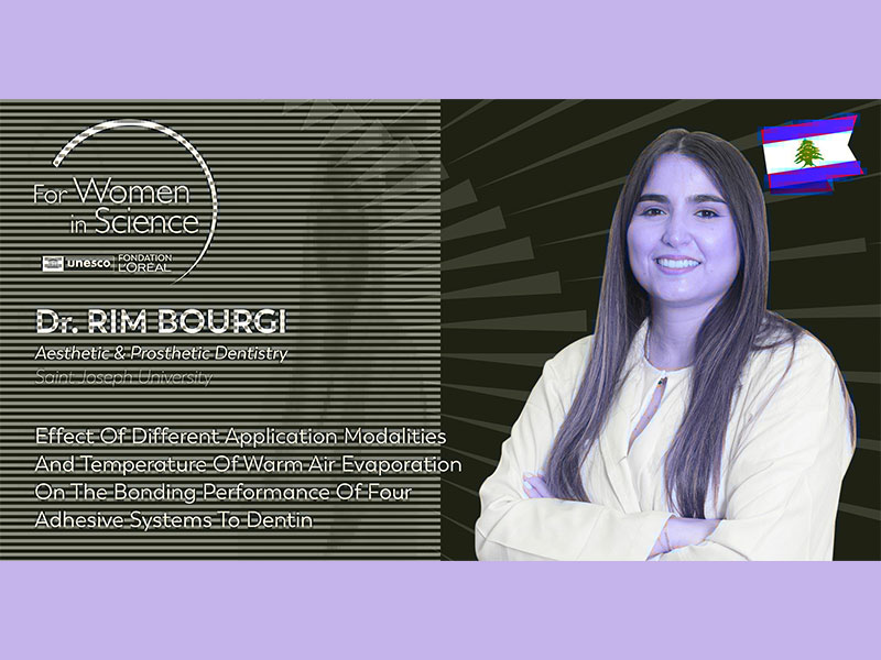 Dr Rim Bourji, lauréate du Prix L’Oréal-UNESCO « For Women in Science » : une passion au service de l’innovation