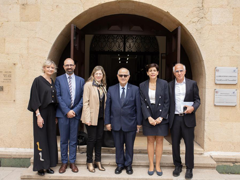L'USJ et la BO remercient la Fondation Michel Chiha pour la généreuse donation des archives exceptionnelles de Michel Chiha