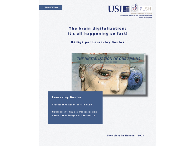 « The brain digitalization: it's all happening so fast ! » : publication de Laura-Joy Boulos