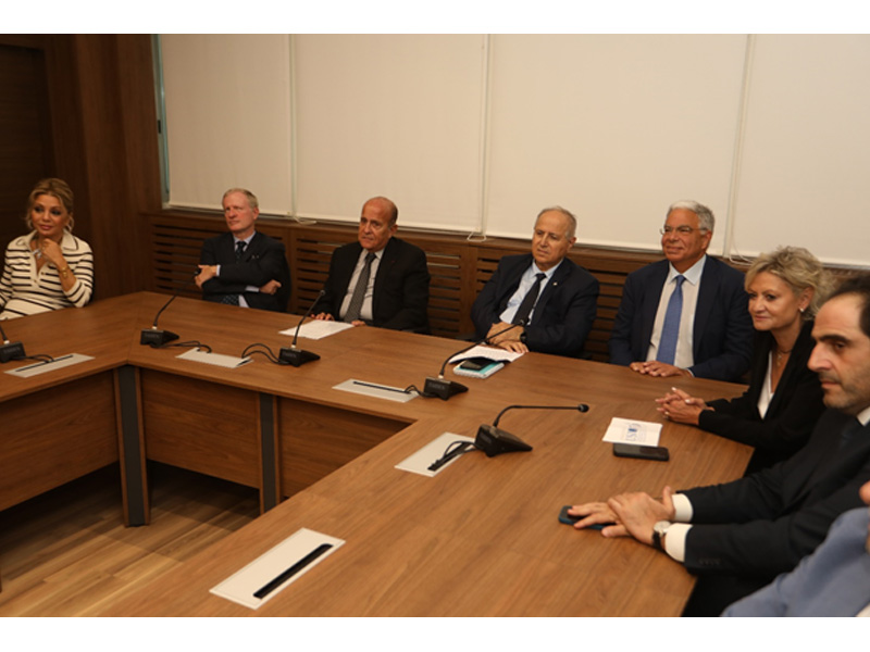 Cérémonie d’inauguration de la « Salle de Conseil- Roger Nasnas » à la Faculté de Gestion et de Management de l’USJ, sur le campus François Debbané des sciences sociales