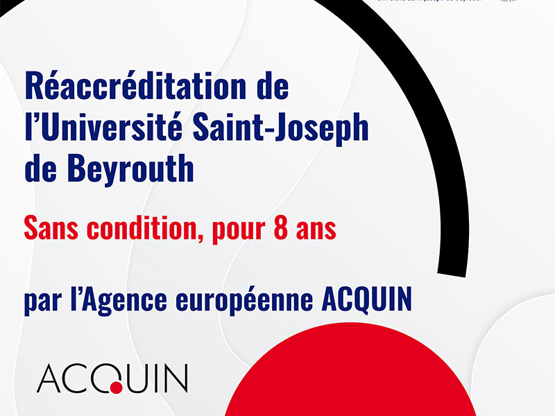 Réaccréditation européenne ACQUIN