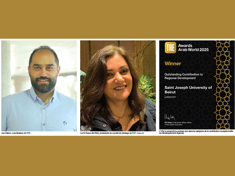 L’O7 de l’USJ distinguée aux Prix Times Higher Education du monde arabe