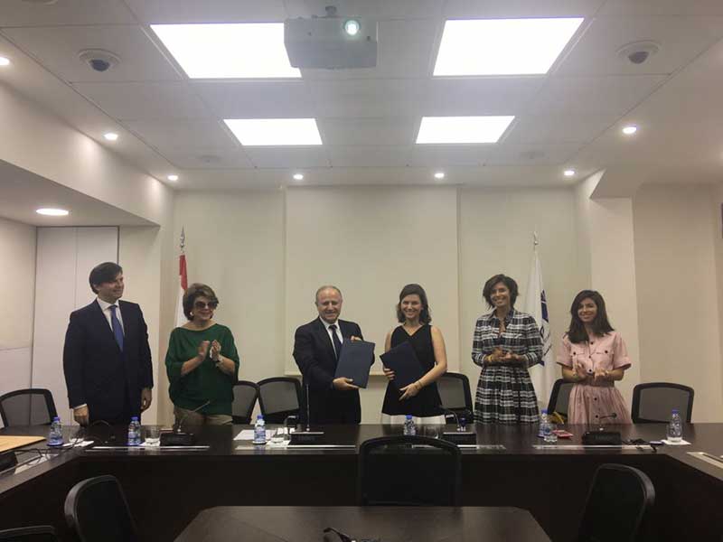 Signature à l’USJ d’un protocole d’entente portant sur la constitution d’un « Fonds de bourses Farid Raphaël »