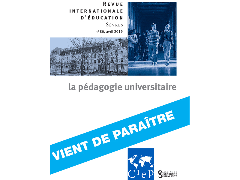 « La longue marche pour la formation pédagogique des enseignants du supérieur au Liban » -  Article du Pr Nada Moghaizel-Nasr - Revue internationale d’écation de Sèvres