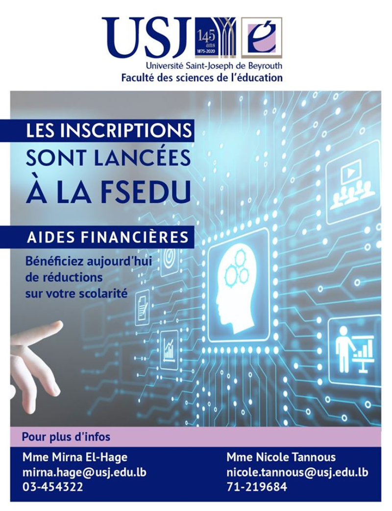 Profitez d'aides financières - You can benefit from Financial Aid  يمكنكم الاستفادة من الدعم المالي على الأقساط