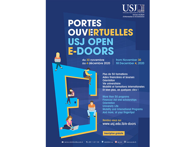 À l’USJ, des portes ouvertes en mode virtuel