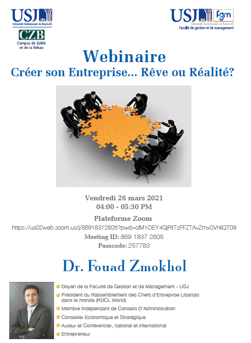 Webinaire "Créer son entreprise"
