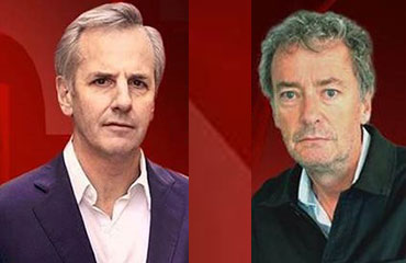 Bernard de La Villardière et Jean-Marie Tricaud au Campus des sciences humaines